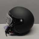 Yesmotor 3/4 Motorcycle Helmets Retro Open Face Vespa Scooters Helmet with Clear Visor for Men and Women- DOT Approved