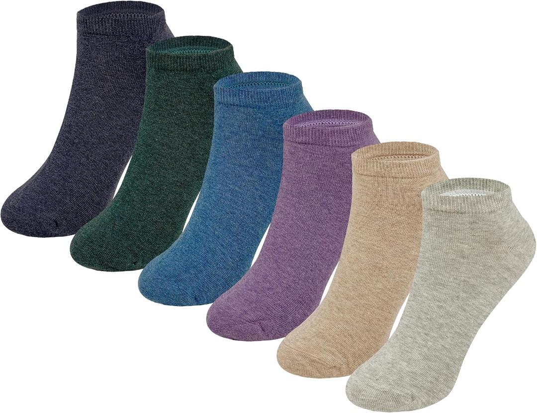 MAGIARTE Womens Cotton Ankle Socks Low Cut Athletic Casual Mutil Color No Show Running Socks for Women (6-9)