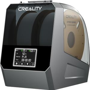 2026 New Creality Space PI Filament Dryer Plus, Dual-Spool 3D Printing Filament Dryer Box, Adjustable Temp 45-70, 360 Hot-Air & Real-Time Humidity Monitor, 12 Filament Presets