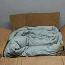 Botanical Cotton Comforter King Size - Sage Green Comforter Printed with Leaves & Ferns on White, Reversible Light-Weight Bedding Sets 3Pcs (Leaves,104"90")