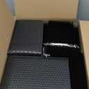 Henoyso 100 Pcs Bubble Mailer 4 Sizes Self Adhesive Black Waterproof Padded Envelopes Cushioning Seal Bubble Shipping Envelopes for Mailing Packaging Small Business Packing Supplies