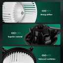 SCITOO HVAC Heater Blower Motor with Fan Cage Front 700237 For Ford For Expedition 2009-2017,For Ford For F-150 2009-2014,For Lincoln For Navigator 2009-2017