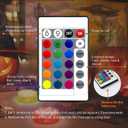 Submersible LED Lights with Remote, 16 Colors 4 Modes Battery Powered Color Changing LED Pumpkin Lights for Halloween Pumpkin Camping Bucket Dcor (4 Packs)