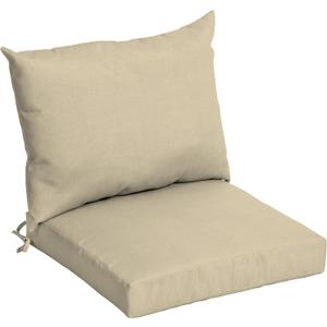 Arden Outdoor Dining Chair Cushion, 21 x 21, Rain-Proof, Fade Resistant 21 x 21, Tan Leala