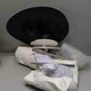 Halloween Decorations Outdoor, Wind-Resistant Ghost Decor with USB String Lights, Scary Door Decoration Outside with Waterbags & Hats, Ideal for Party/Porch/Yard/Garden/Lawn, White, 5Ft, 2 Pack