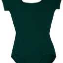 Capezio girls Classic Short Sleeve Leotard (Intermediate, Hunter)