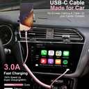 USB A to C Cable Fast Charging 3FT for Car, 2Pack USB Type C Charger Cable for iPhone 16, USB-C Cable Compatible with iPhone 17/16/15/Plus/Pro/Pro Max/Samsung Galaxy A10e A20-Pink