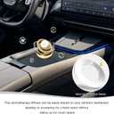 Car Solar Energy Air Freshener, Solar Powered Rotating Air Purifier Aromatherapy Diffuser, Rotatable Interior Fragrance for Car Office Home Decoration, Car Accessories (Golden)