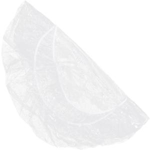 Round Elastic Tablecloth with Flannel Backing Transparent Fitted Cover for Home Parties and Events Reusable and Easy to Clean Table Protector