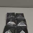 2.5" x 2.5" Aluminium Alloy Fence Post Caps Pressure Fit 6Pcs Pyramid Post Caps Cover Perfect, with Matte Finish Powder Coated Surface for Fence Wood Post of Decks, Garden or Corridors (Black)