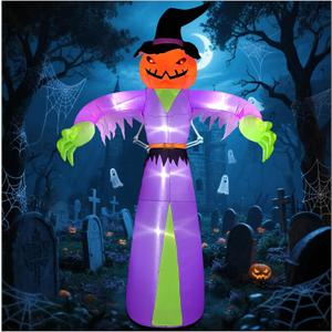 8.1FT Christmas Inflatable Lighthouse with Gift Boxs, Christmas Blow Up Yard Decorations Christmas Inflatables with LED Lights for Holiday Party Outdoor Garden Yard Lawn Decor (Halloween Inflatables)