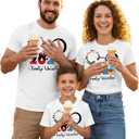 Family Vacation Matching Shirts: Magical 2026 Cartoon Graphic Shirt Family Matching Outfits Funny Summer Trip Tees Tops (White, S)