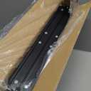 Anbte Folding Camping Table, Aluminum 24" x 16" Adjustable Height Small Folding Table with Carrying Handle, Lightweight, Portable Camping Table Waterproof for Outdoor Indoor Picnic Beach BBQ (Black)