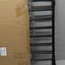 Babelio Removable & No Bottom Bar Baby Gate, 29-43", 36" H Hardware Mounted (Drill Needed)| Wide Walk-Thru| Auto-Close Safety Dog/Pet Gate for Stairs & Doorways (Black)