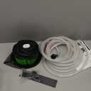 Pool Cover Pump above Ground - Submersible Water Sump Pump Swimming Water Removal Pumps, with Drainage Hose & 25 Feet Extra Long Power Cord, 850 GPH inGround, 3 Adapters (Green)