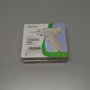 2 x Quick clothing fixator, micro needle clothing sewing gun, mini clothing embroidery gun quick sewing tool, including 1 needle, 1000 white and 1000 black 4.5mm fasteners (White)