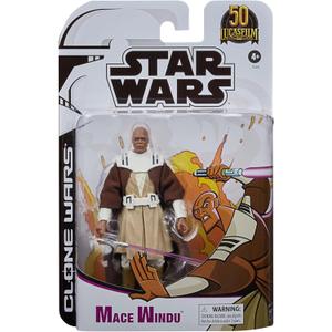 Star Wars Black Series Wal-Mart Limited 6 Inch Action Figure, Clone Wars Package, Mace Windu / Star Wars 2022 The Black Series The CLONE Wars 6 inch Action Figure Mace Windu Movie Star Wars CW 2D