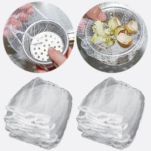300 Pieces Kitchen Sink Strainer Bags Disposable Mesh Strainer Bags Elastic Anti-Clogging Mesh Waste Rack for Collecting Kitchen Food Waste Leftover Garbage