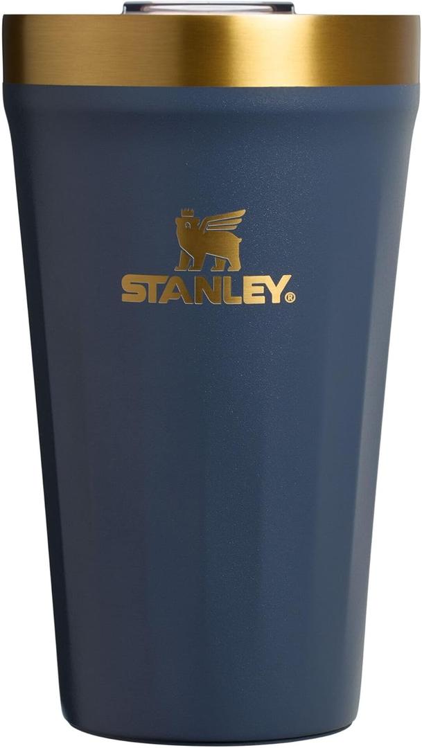 STANLEY Everyday Tumbler 16 oz | Press Fit Drink Through Lid | Beverage, Coffee, and Cocktail Cup | Insulated Stainless Steel Glass | BPA-Free | Twilight Gold PVD