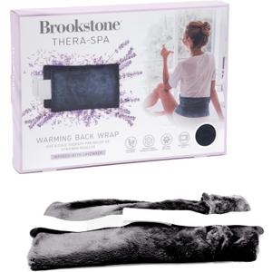 Brookstone - Thera-Spa Cooling & Heated Back Wrap with Adjustable Strap - Cold Pack & Microwave Heating Pad for Back Pain Relief - Healthy Posture Support - Lavender-Infused, (Midnight Black)