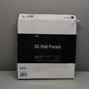 Art3d PVC 3D Wall Panel, Decorative Wall Tile in Black 12-Pack 19.7"x19.7"