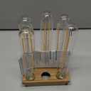 7.3 Inch T10 LED Bulb 6W (Equal 60W), Jacqueny 6PCS Dimmable Clear T10 LED E26 High Output 2700K Warm White, No-Flicker Edison T30/T10 Tubular Light Bulb 600LM, Long Lifetime For Wall Sconces, Pendant