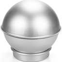 Hedume Set of 8 Cake Sphere Pan, 6.5 Inches 3D Sports Ball Cake Pan to Create Any Ball Shaped Cake, Includes 4 Semicircles and 4 Chassis