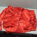 U2SKIIN Women Silk Pajamas Set, Long Sleeve Satin Pajamas for Women Sleepwear Button Down Pjs Set Two-piece (X-Large, Red)