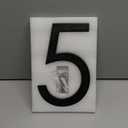 8 Inch Black house numbers, Modern Address Numbers For Houses Street Black Large House Numbers For Outside Door Numbers For House Numbers For Address On House Floating Flush Mount Aluminum Black Number 5