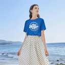 Autism Awareness Shirt for Women: in April We Wear Blue Shirts Mental Health Tee Inspirational Short Sleeve Tee Tops (Blue, S)