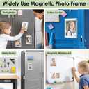 10 Pack Acrylic Fridge Magnetic Frame, 2.36x3.54 Inch Double-Sided Refrigerator Magnet Picture Frames, Acrylic Photo Picture Frames, Clear Fridge Magnetic Photo Frame for Mini Instant Photos