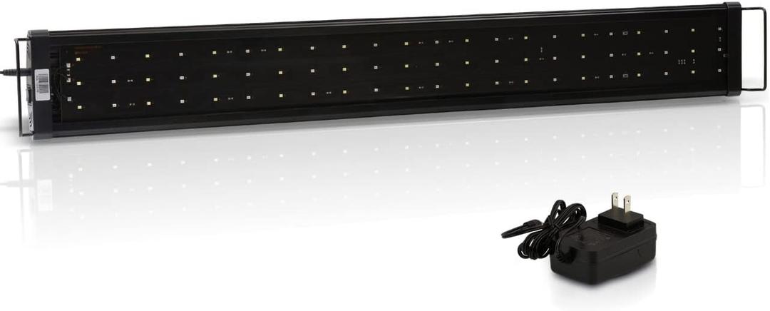 AJP Distributors 66 LED SMD 35"-41" Aquarium Light Bar Full Spectrum Fish Tank Strip Lamp Extendable Brackets Adjustable 2-Modes Multi-Color White Blue Red Green 3420 Lumen Fresh Water Plant Growth