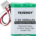 Tenergy 7.2V 2000mAh Replacement Battery for iRobot Braava 380 380t 390 390t & Mint 5200 5200B 5200C