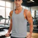 MAGCOMSEN Mens UPF 80+ Tank Tops Y Back Quick Dry Gym Workout Running Athletic Fitness Muscle Sleeveless Summer Shirts (XXL)