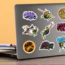 Teenage Mutant Ninja Turtles: Mutant Mayhem TMNT 50ct Vinyl Large Deluxe Stickers Variety Pack - Laptop, Water Bottle, Scrapbooking, Tablet, Skateboard, Indoor/Outdoor - Set of 50