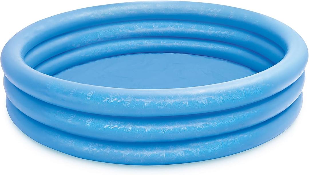 INTEX 58426EP Crystal Blue Inflatable Kiddie Pool, 58in x 13in, for Ages 2+
