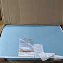 Dream On Me Snuggles Extra Firm Dual-Sided Baby Crib Mattress with Breathable Fabric, Water & Odor Resistant, GREENGUARD Gold Certified, Fits Mini & Portable Cribs (38x 24x 3) - Blue Mist