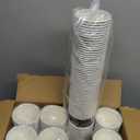 LITOPAK 400 Pack 8 oz Paper Cups, Brown Disposable Hot Coffee Cups for Party, Picnic, Travel, and Events