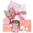 EXTALOW Spa Gifts for Women Bath and Body Gift Baskets Mothers Day Gift Rose Home Spa Set Self Care Gifts for Mom Sister Her Wife Birthday Gifts for Women Spa Kit Care Package Thank You Gift