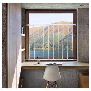 WAOWAO Window Safety Guards for Children Kids Child Toddler Pets Extra Wide White Tension Security Window Guard Gate for Home Fit 19.49-33.60" Sliding Windows (2 Piece)
