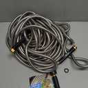 TITAN Garden Hose 75FT - 304 Stainless Steel Metal Water Hose, Flexible, Kink-Free, Lightweight, Durable, Crush Resistant Fittings, Easy to Coil, 500 PSI