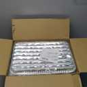 70 Pack Aluminum Grill Pans 13 x 9 Inch, Disposable Broiler Pans with Holes and Ribbed Bottom, Heavy Duty Foil Grill Liners for BBQ, Roasting, Drip Trays, and Oven Cooking