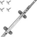 UPGRADED W11259785 Dishwasher Upper Silde Track Left Side Compatible with Kitchenaid Dishwasher Upper Rack Parts KDTM354DSS4 KDPE234GPS0 Upper Dishrack Stainless Steel Track Fit W10546503 Upper Rack