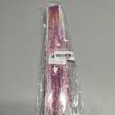 ZYXQZYX Hair Tinsel Kit Pack of 18 Pcs Hair Tinsel Clip in 19.6Inch Glitter Tinsel Hair Extensions Heat Resistant Clip in Hair Tinsel Sparkle Fairy Hair Accessories for Kids Girls Women (Pink)