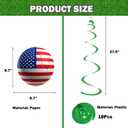 3 x 36pcs World Soccer Decorations 2026 International Flag Theme Hanging Swirls, 18Pcs Soccer Card and 18pcs Hanging Swirls for Party Supplies