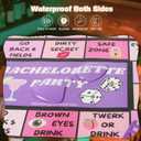 Drinking Board Game, Drink Up Board Game, Fun for Girls' Night Out, Party Drinking, and Bachelorette Parties 2-8 Players, Age 21+, Interactive Drinking Games (Purple)