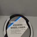 PIC AUTO Steering Wheel Cover, Sparkly Crystal Bling Glitter with Black Leather, Universal Fit 14.5"-15.5" Car Steering Wheels for Girls & Women, Breathable Anti-Slip Steering Wheels Cover