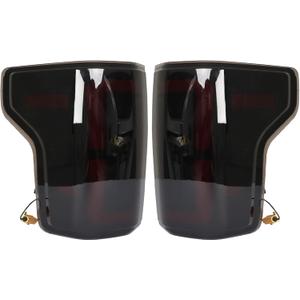 labwork Driver & Passenger Side Tail Lights Replacement for 2015-2020 F150 Smoke Lens Rear Brake Lamp Assembly LH & RH