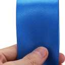 2 inch x 50 Yards Blue Single Face Satin Ribbon Solid Fabric Ribbon for Gift Wrapping Floral Bouquets Wedding Birthday Party Decoration Hair Floral Craft Sewing