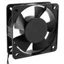 12V x 12cm Cooling Fan by 220V Direct Power Supply Metal Material Black